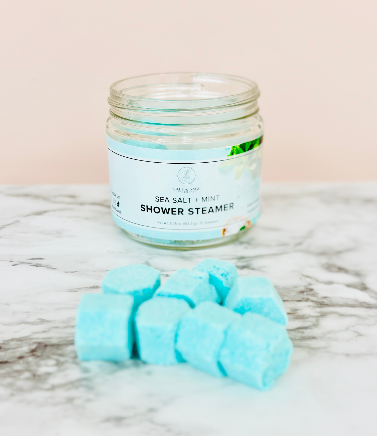 Sea Salt + Mint Mini Shower Steamers