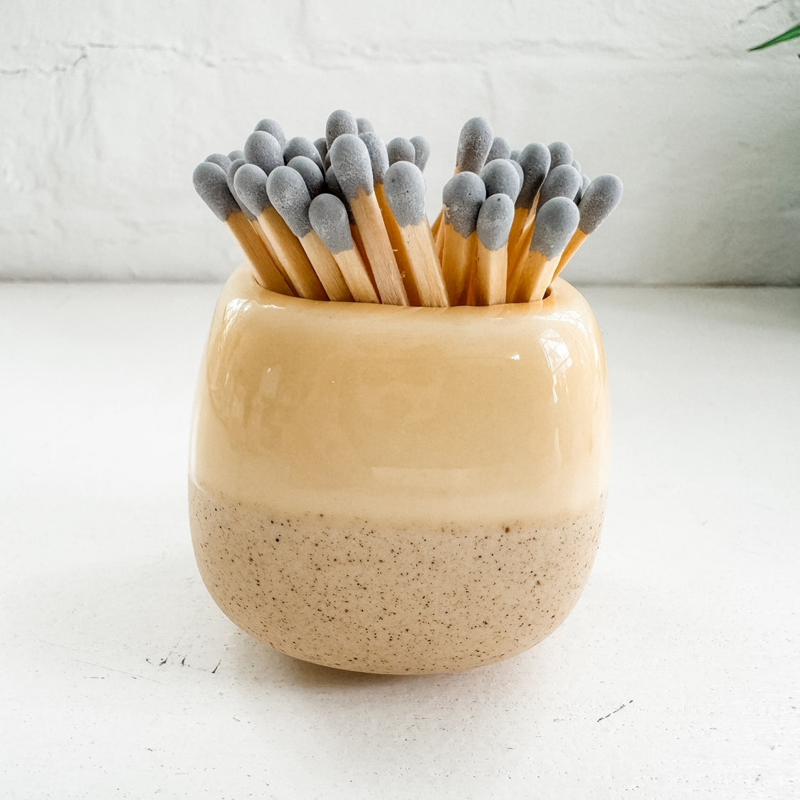 Ceramic Match Holder W/Matches