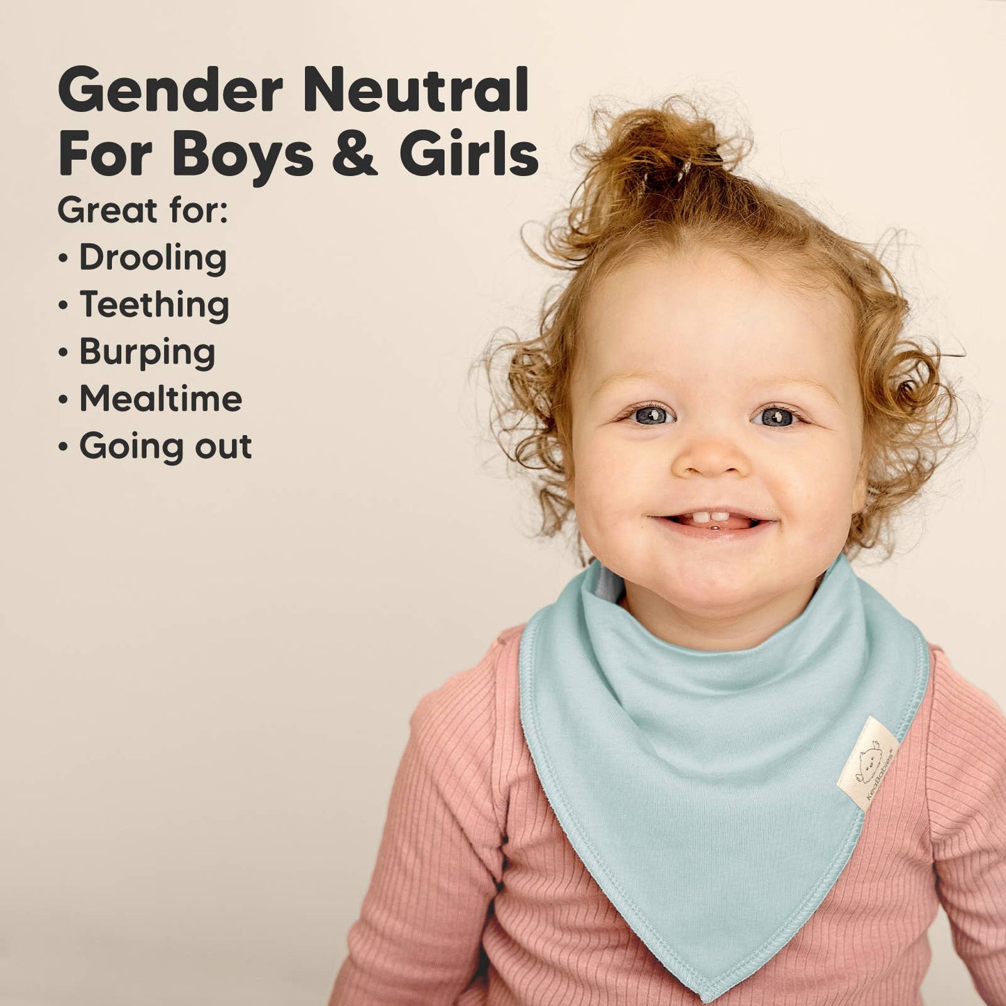 8-pack Baby Bandana Bibs for Boys and Girls