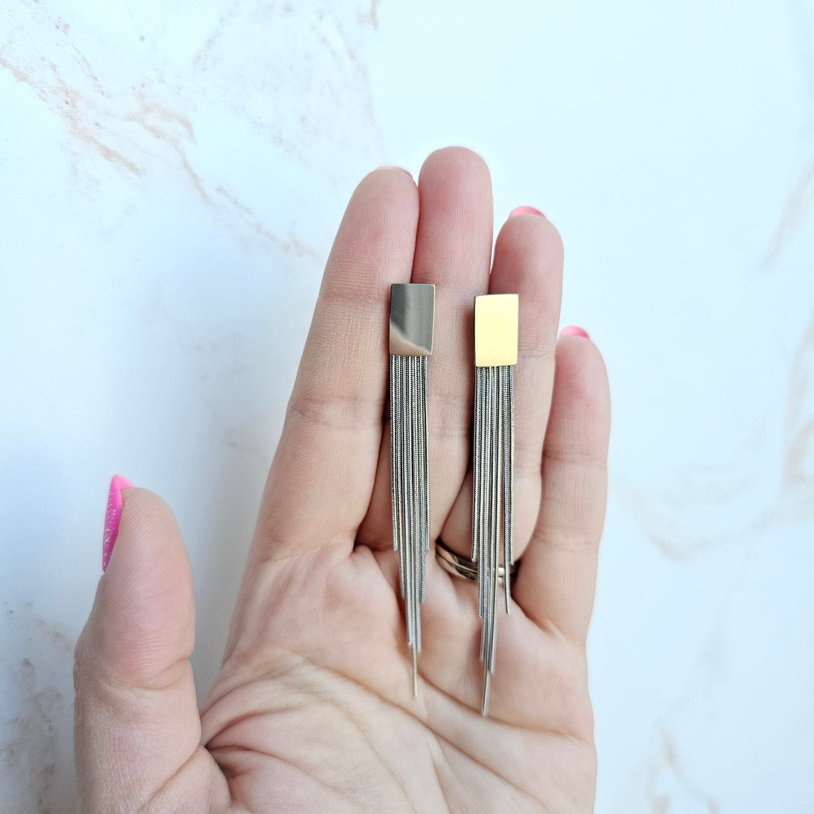 Luxe Silver Tatiana Earrings