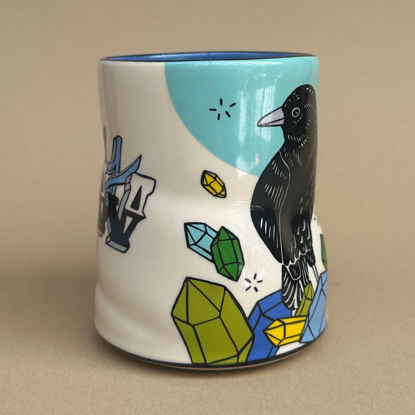 Lucky Crow Cup - XLarge Ceramic Mug