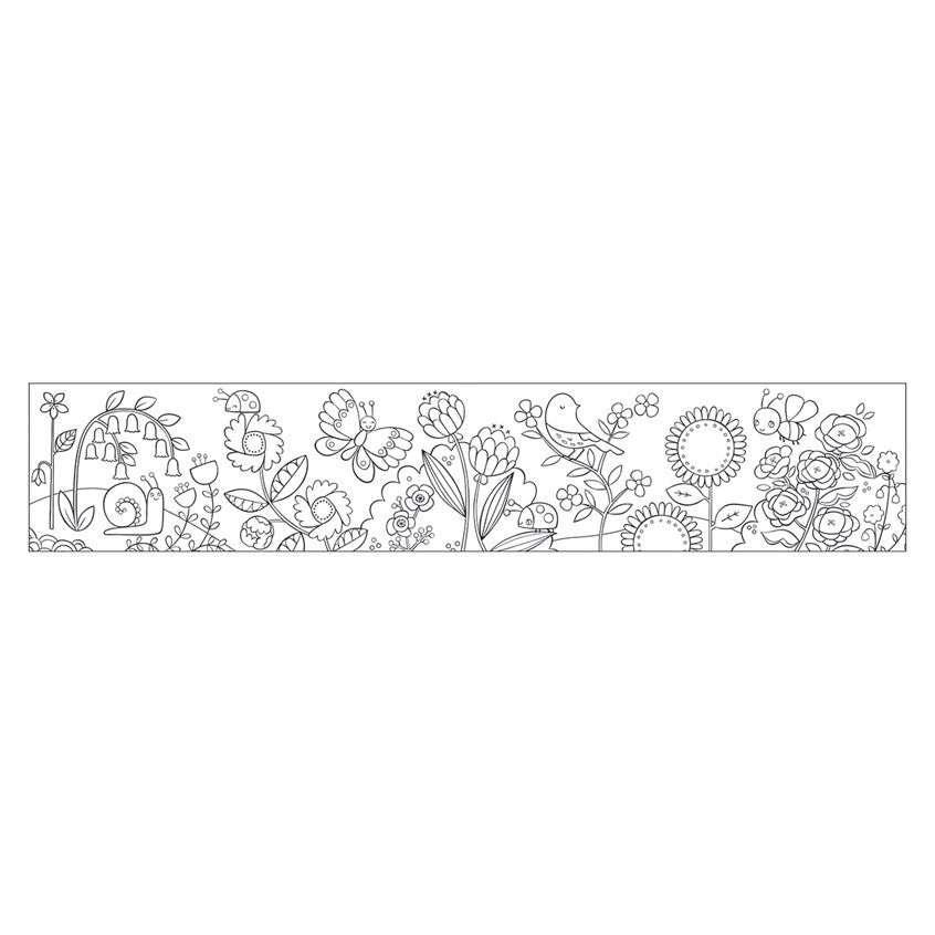 Coloring Roll Mini Flower Garden