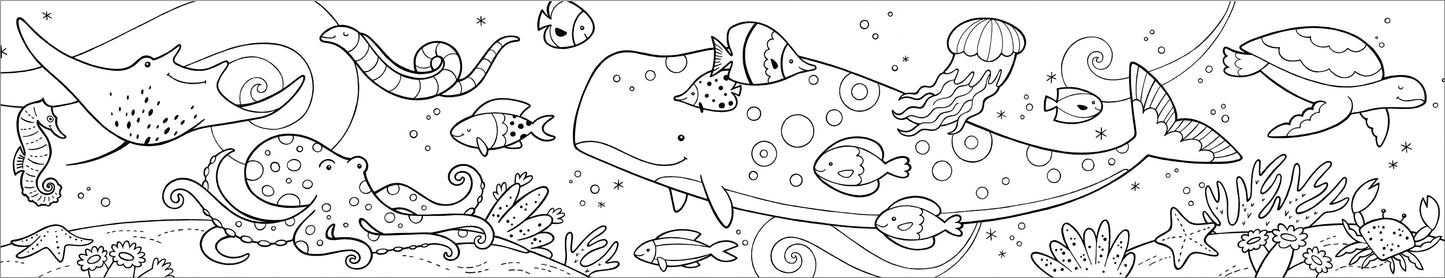 Coloring Roll Mini Under The Sea
