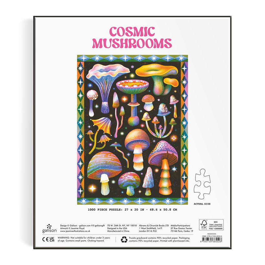 Cosmic Mushrooms 1000 Piece Puzzle