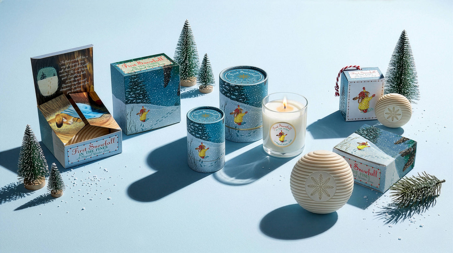First Snowfall 3 oz Votive Candle - Limited Edition Richard Scarry x Kalastyle Soap Co.