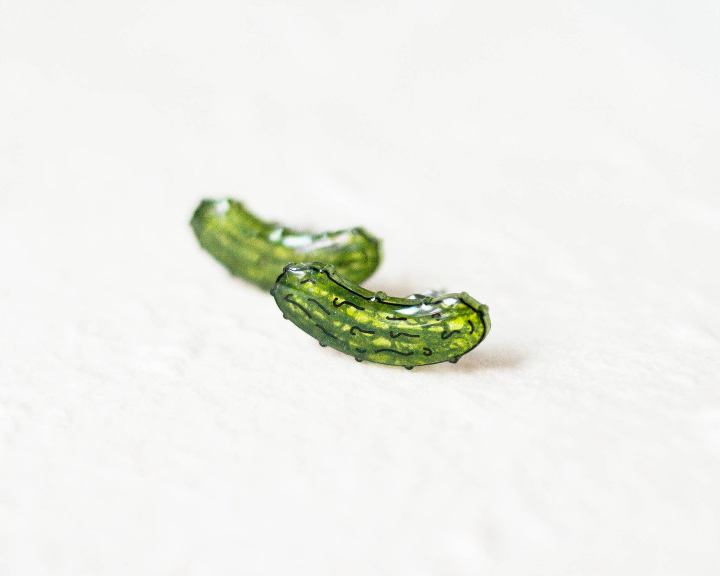 Pickle Funny Vegetable Stud Earrings