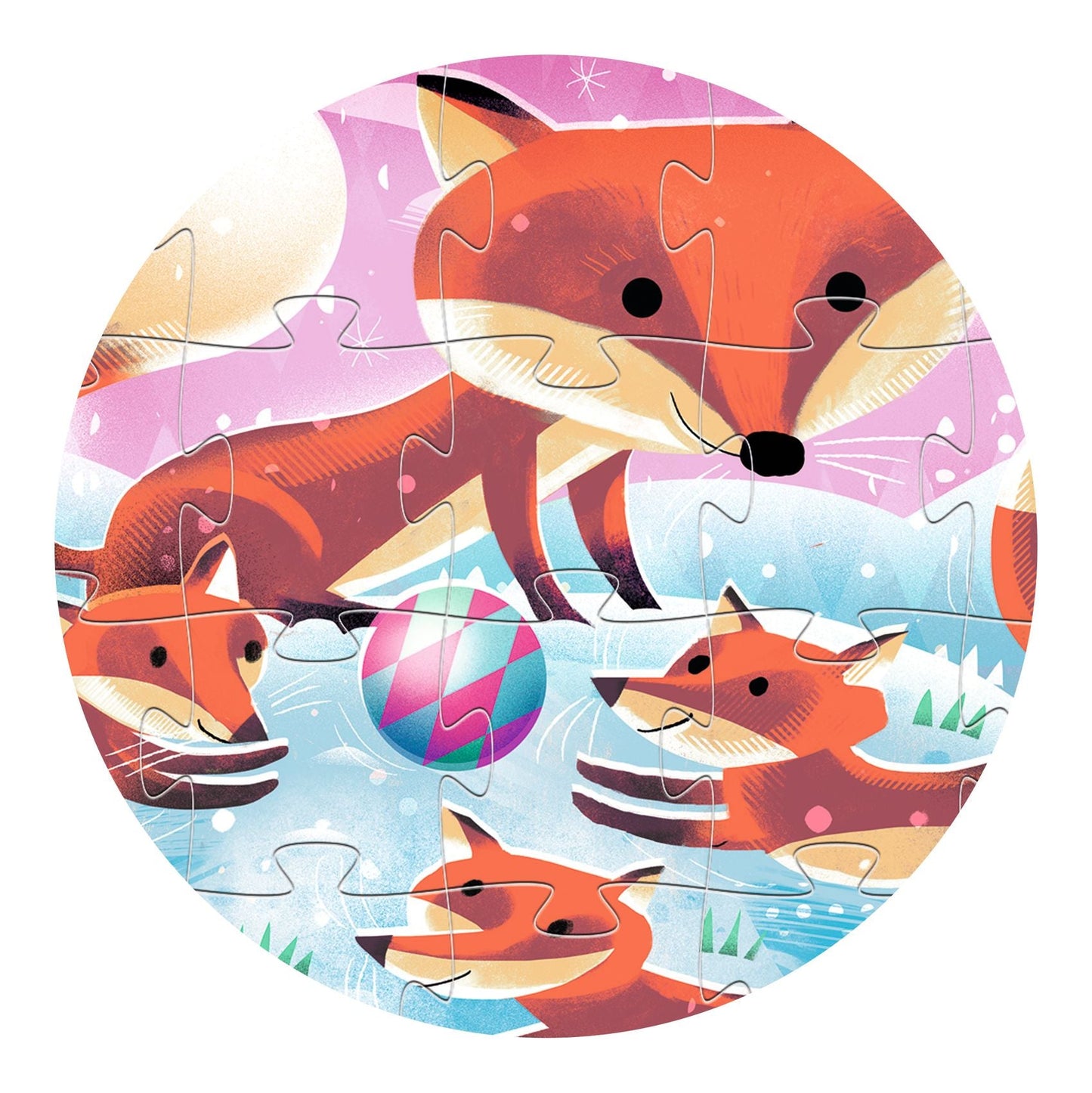 Ginger Little Fox 24pc Silhouette Jigsaw Puzzle