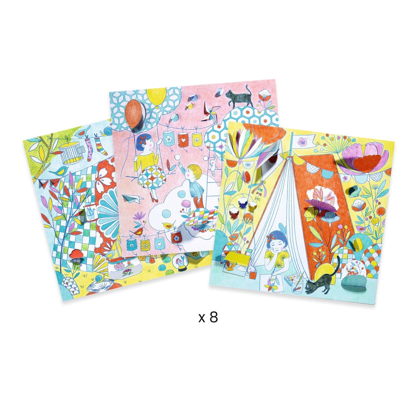 Nina’s Play Tents Coloring Pages