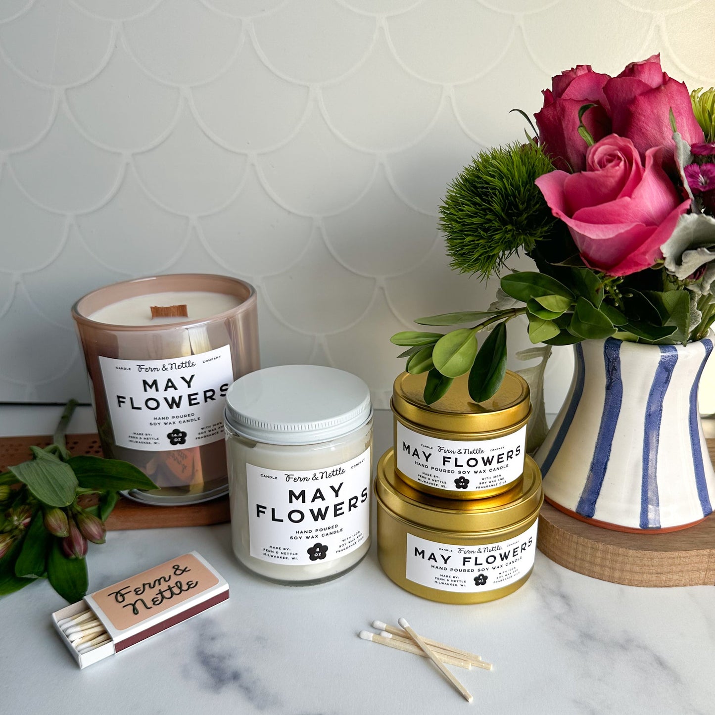 Fern & Nettle May Flowers Candle