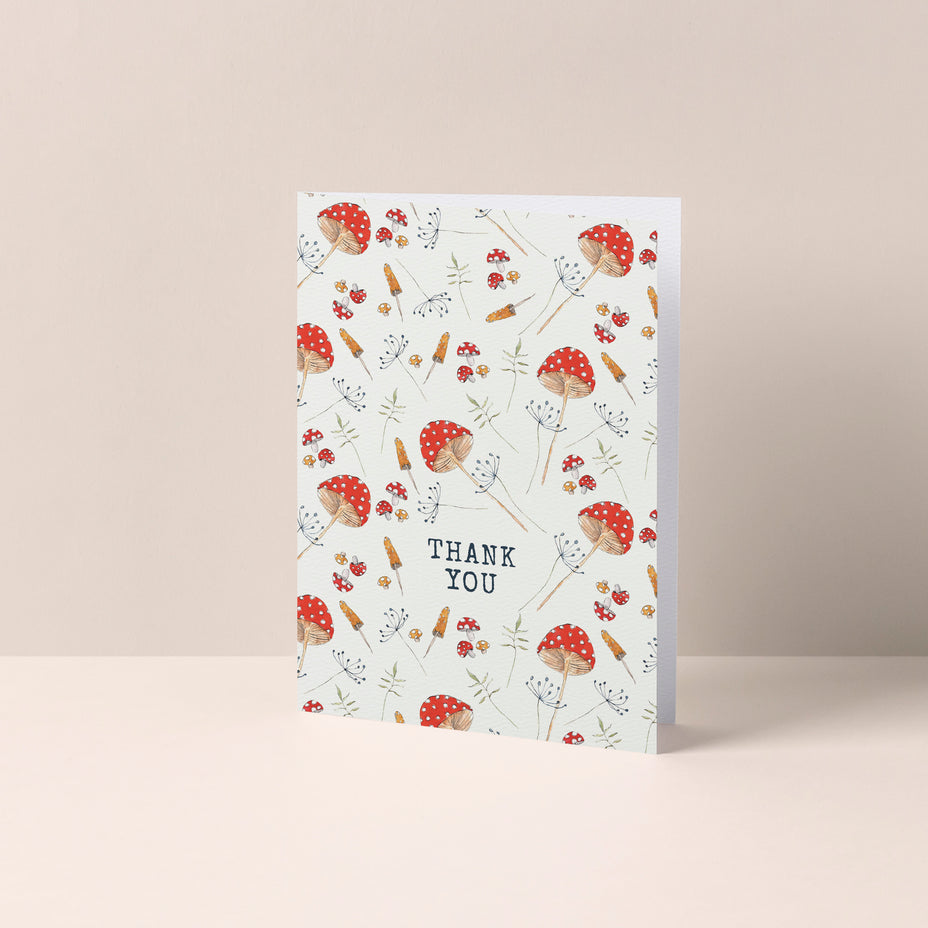 Wild Mushrooms Thank You Card