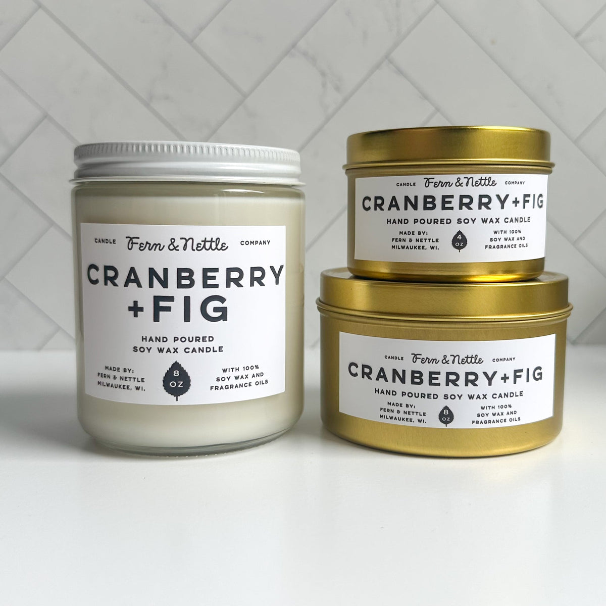 Fern & Nettle Cranberry + Fig Candle