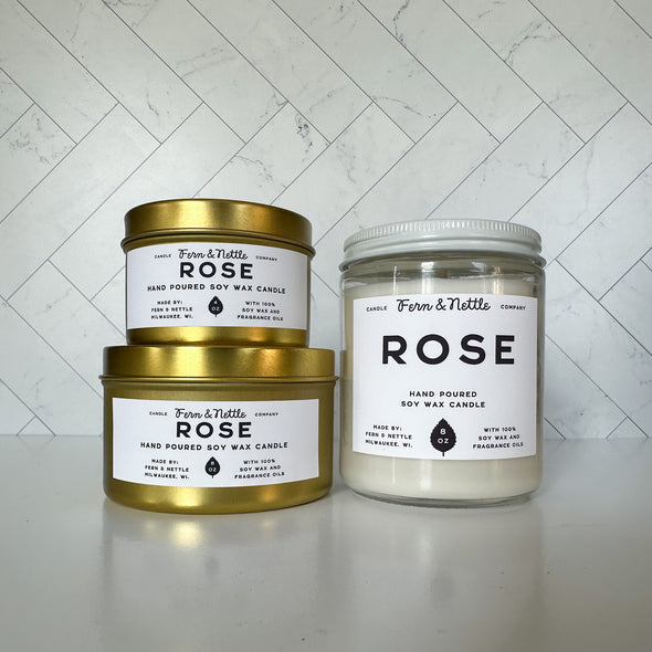 Fern & Nettle Rose Candle