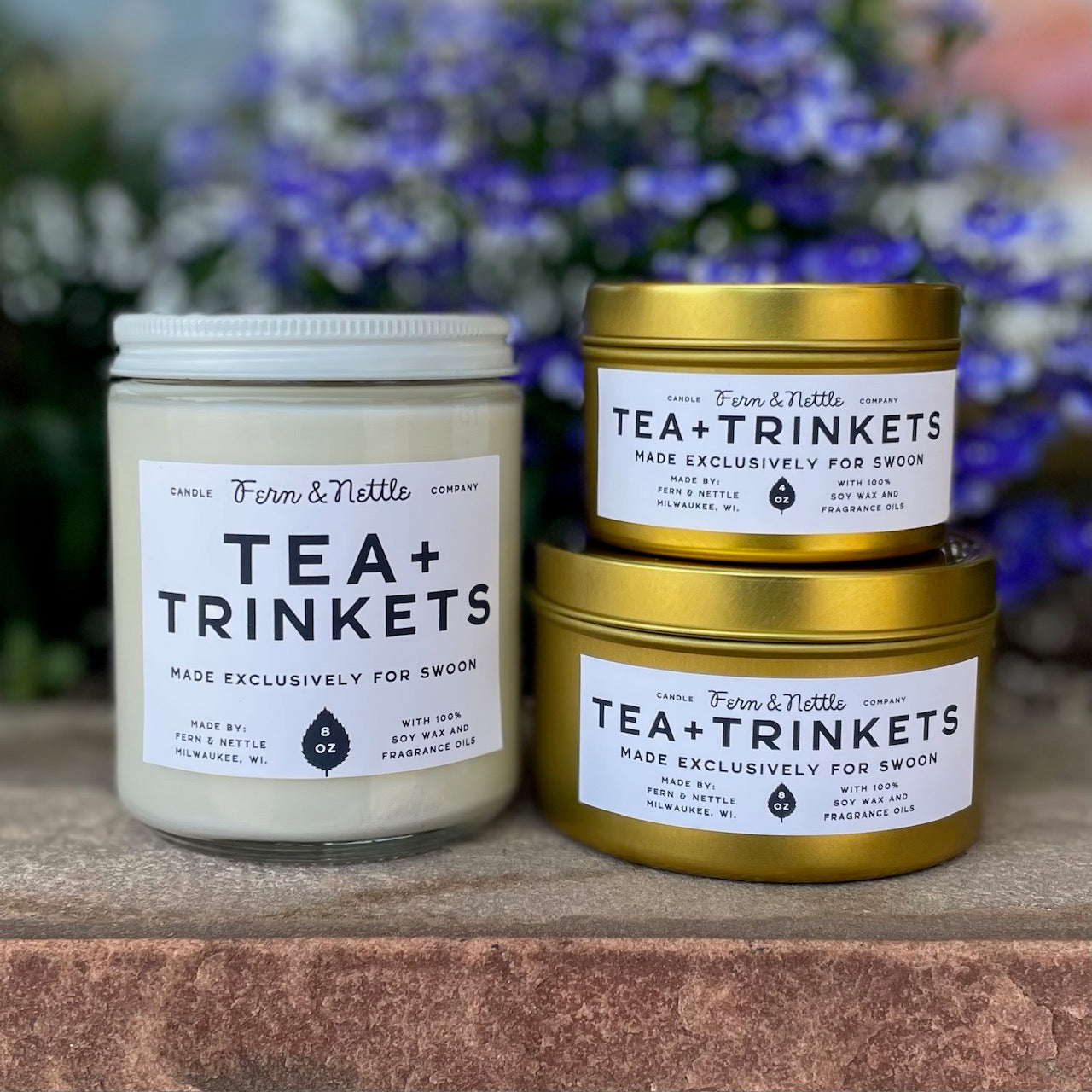 Fern & Nettle Tea + Trinkets Candle