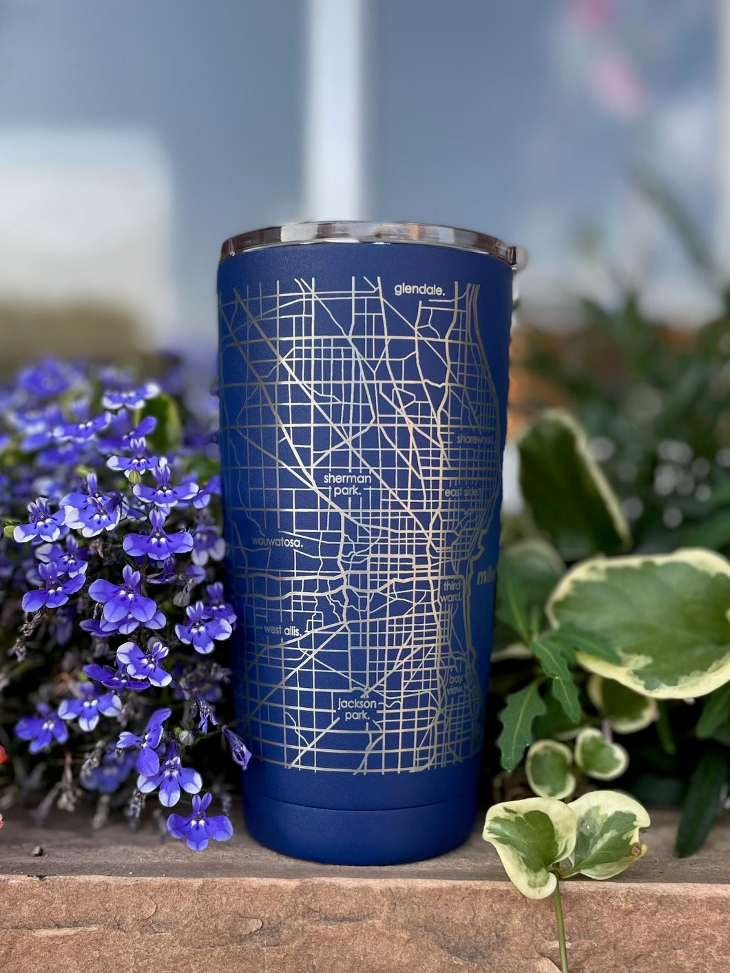 Milwaukee Map Travel Tumbler- 20 oz