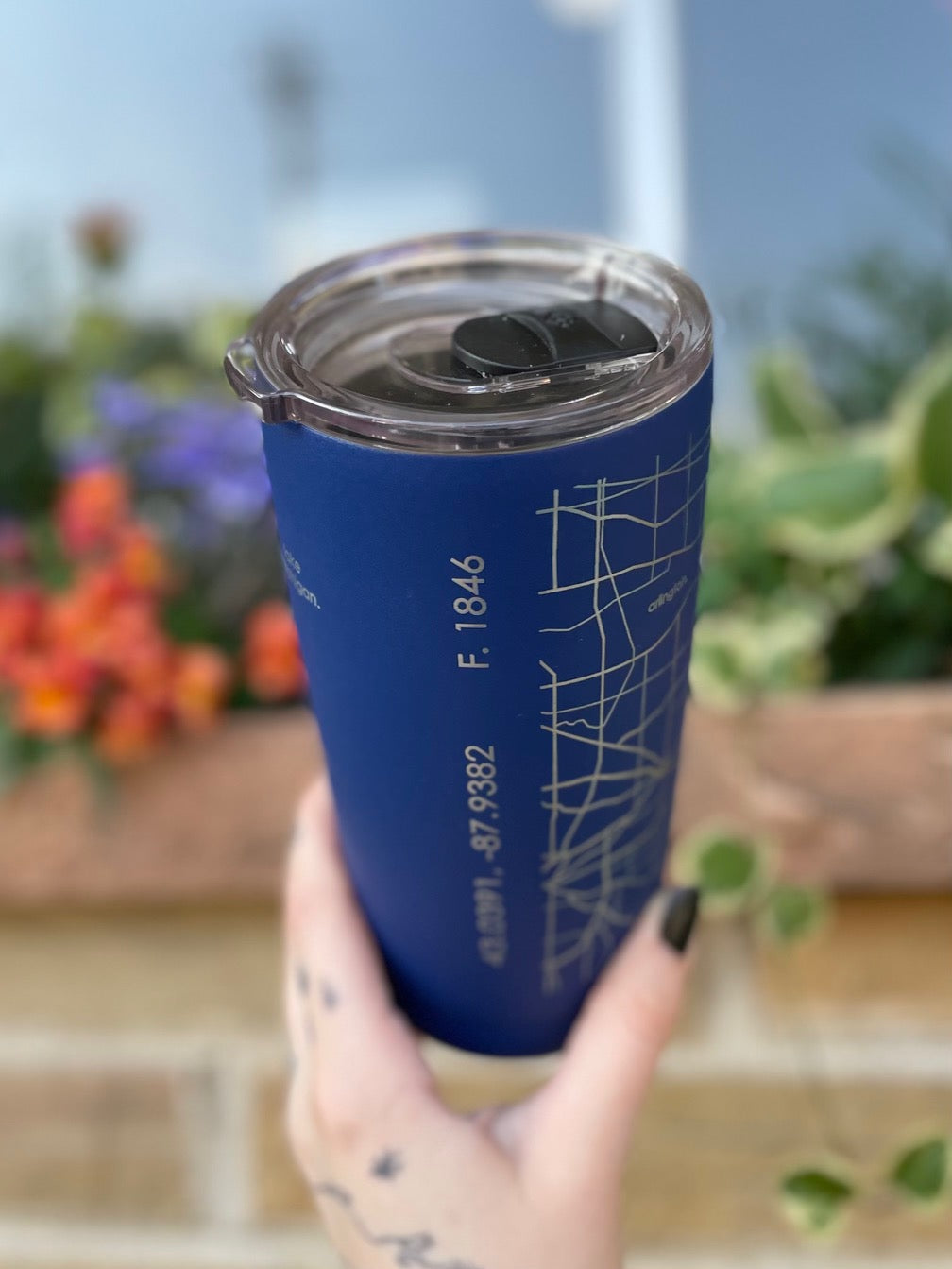 Milwaukee Map Travel Tumbler- 20 oz