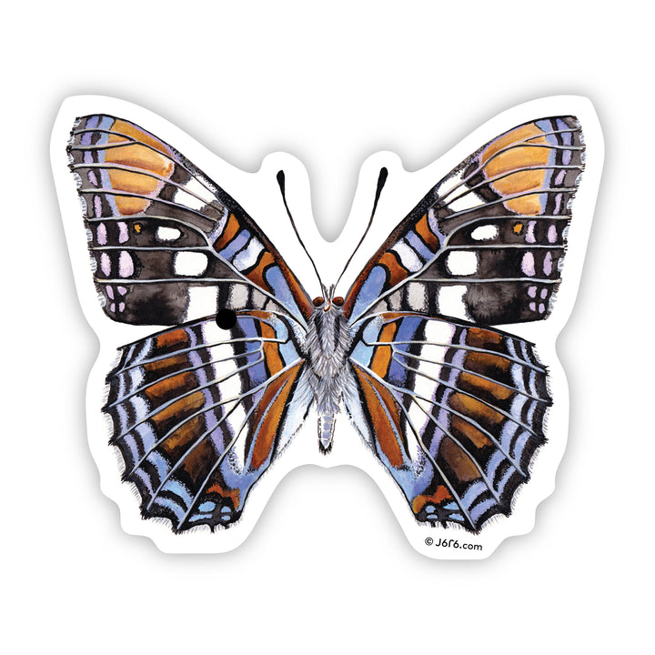 Blue Arizona Sister Butterfly Sticker By J6R6