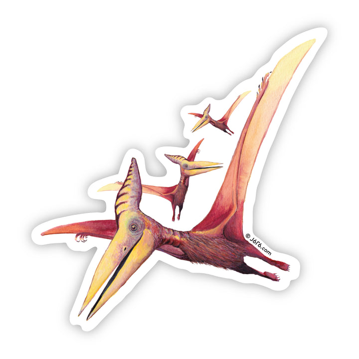 Pteranodon Sticker by J6R6