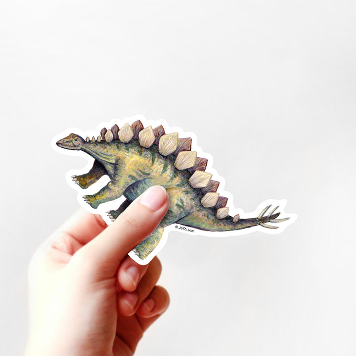 Stegosaurus Sticker by J6R6