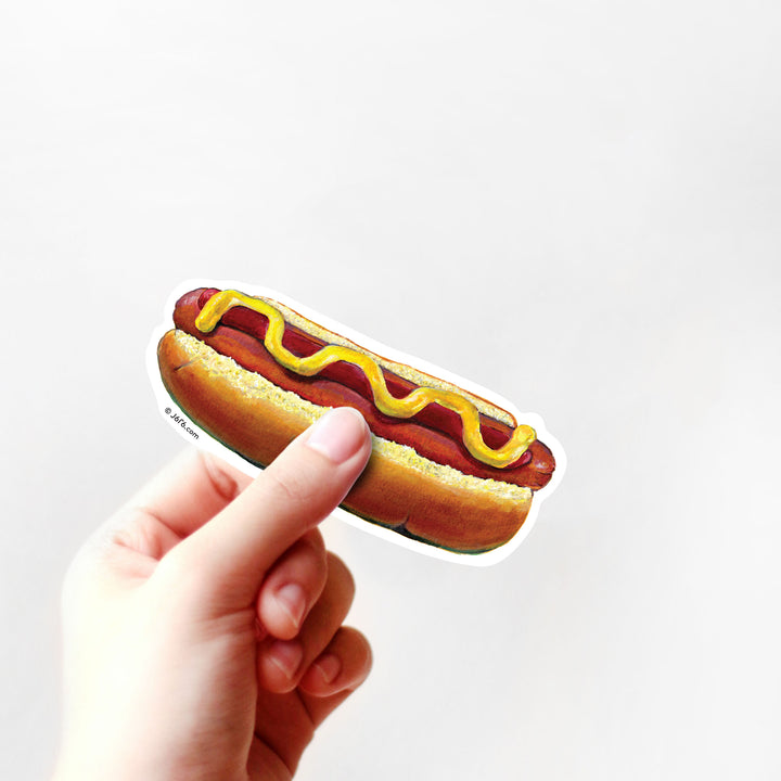 Hotdog Sticker By J6R6