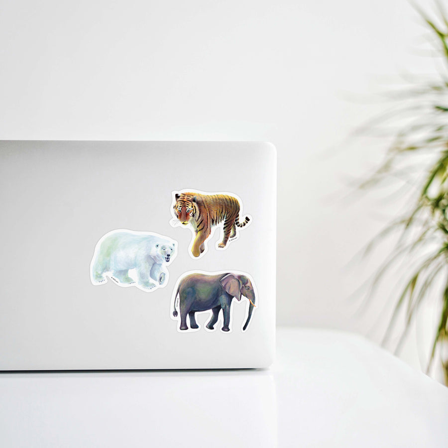 Elephant Sticker By J6R6
