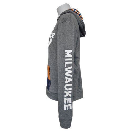 MKE Flag Hoodie Grey
