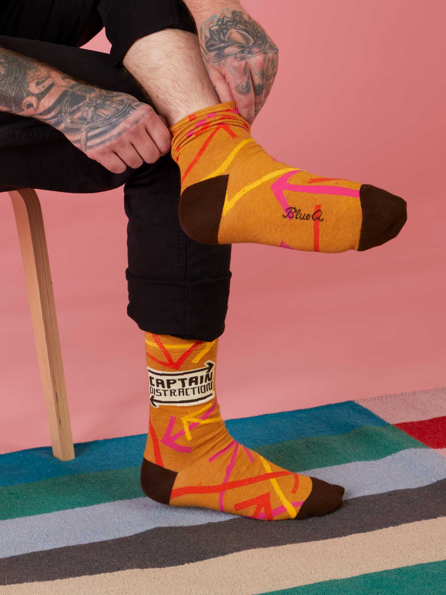 Captain Distraction Men's Crew Socks