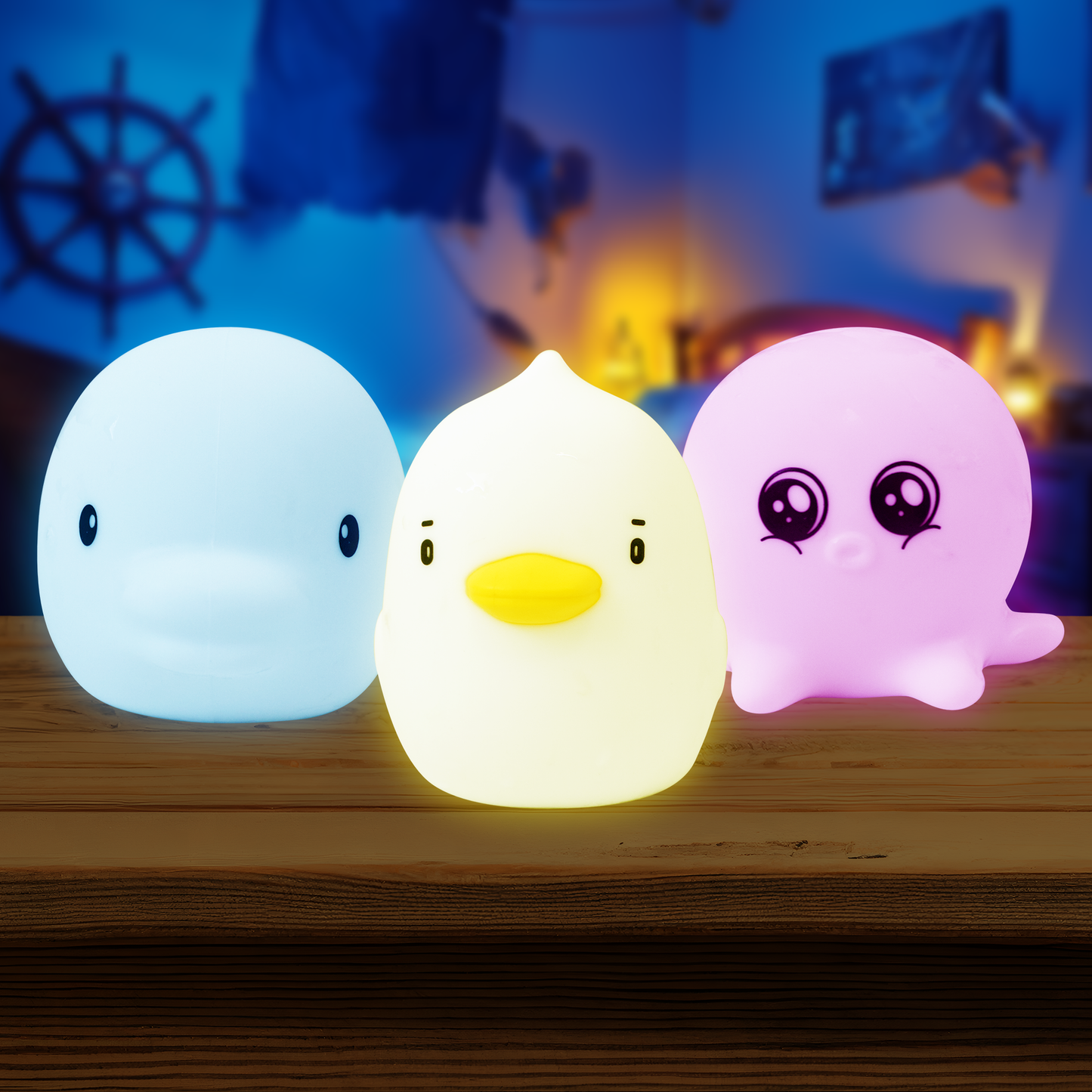 LumiePets Mini Waterproof Light Up Bath Toys