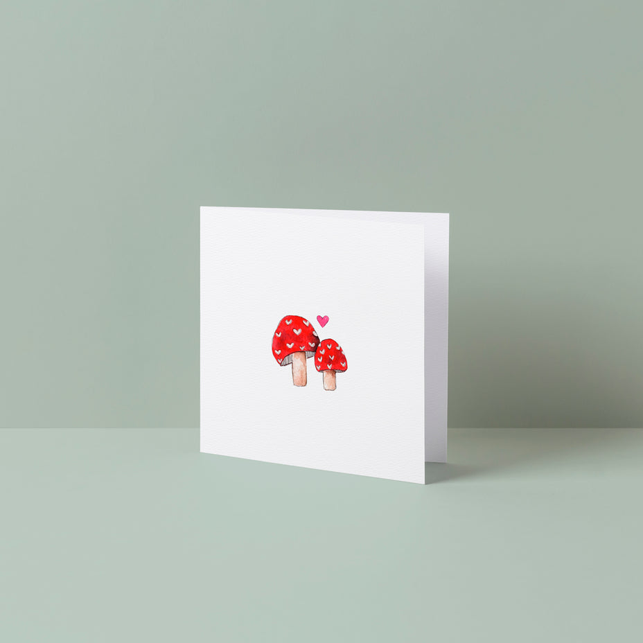 Mushroom Heart Teeny Card