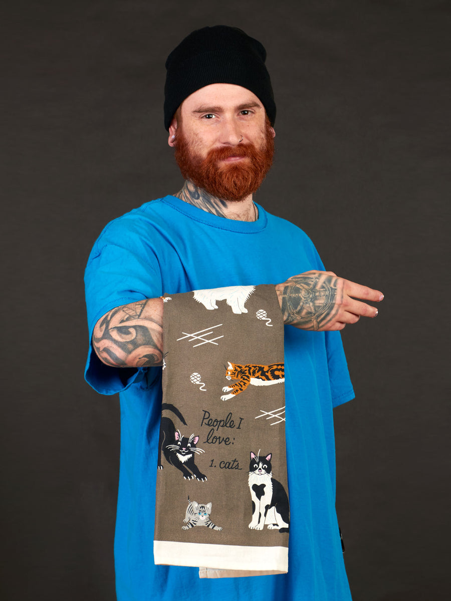 People I Love: Cats Dish Towel