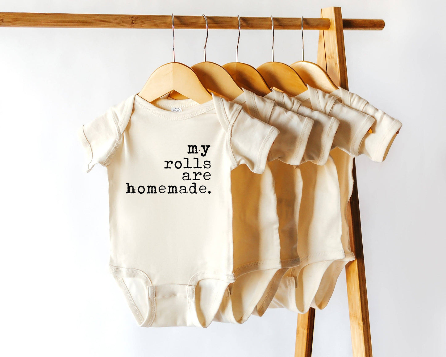 My Rolls Are Homemade 100% Cotton Baby Bodysuit