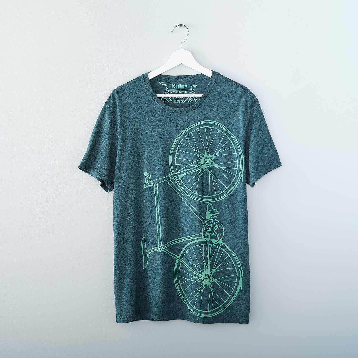Men's Tri-Blend Fixed Gear Bicycle Tee