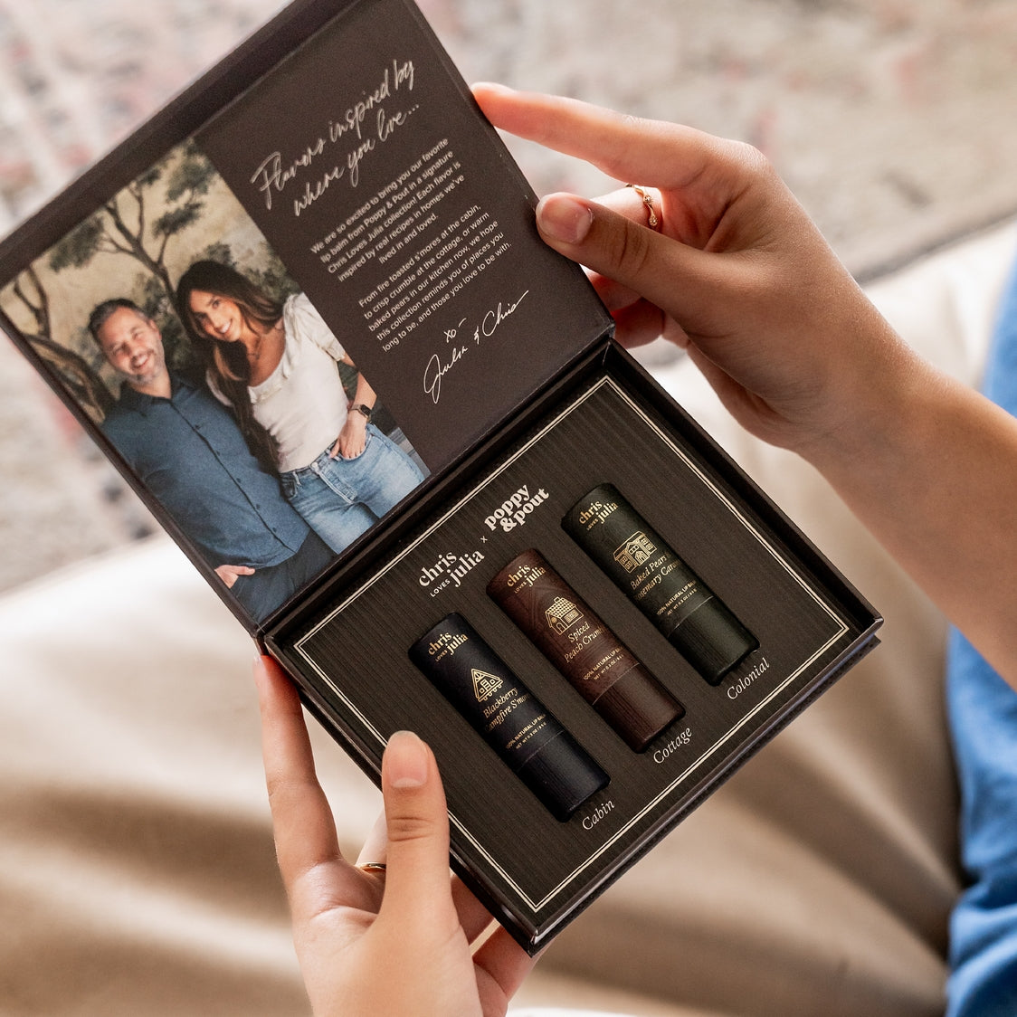 Chris Loves Julia Lip Balm Trio by Poppy & Pout