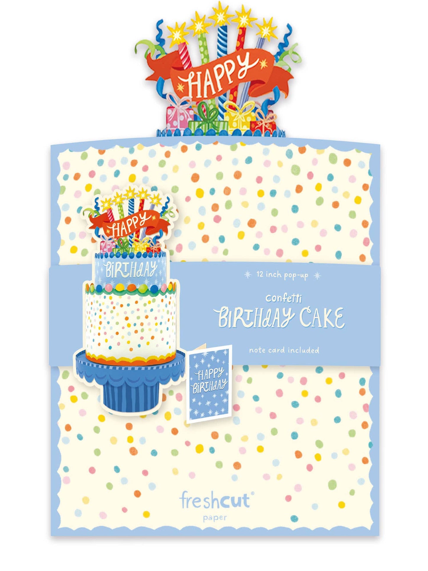 Confetti Birthday Cake Pop-up Greeting Card