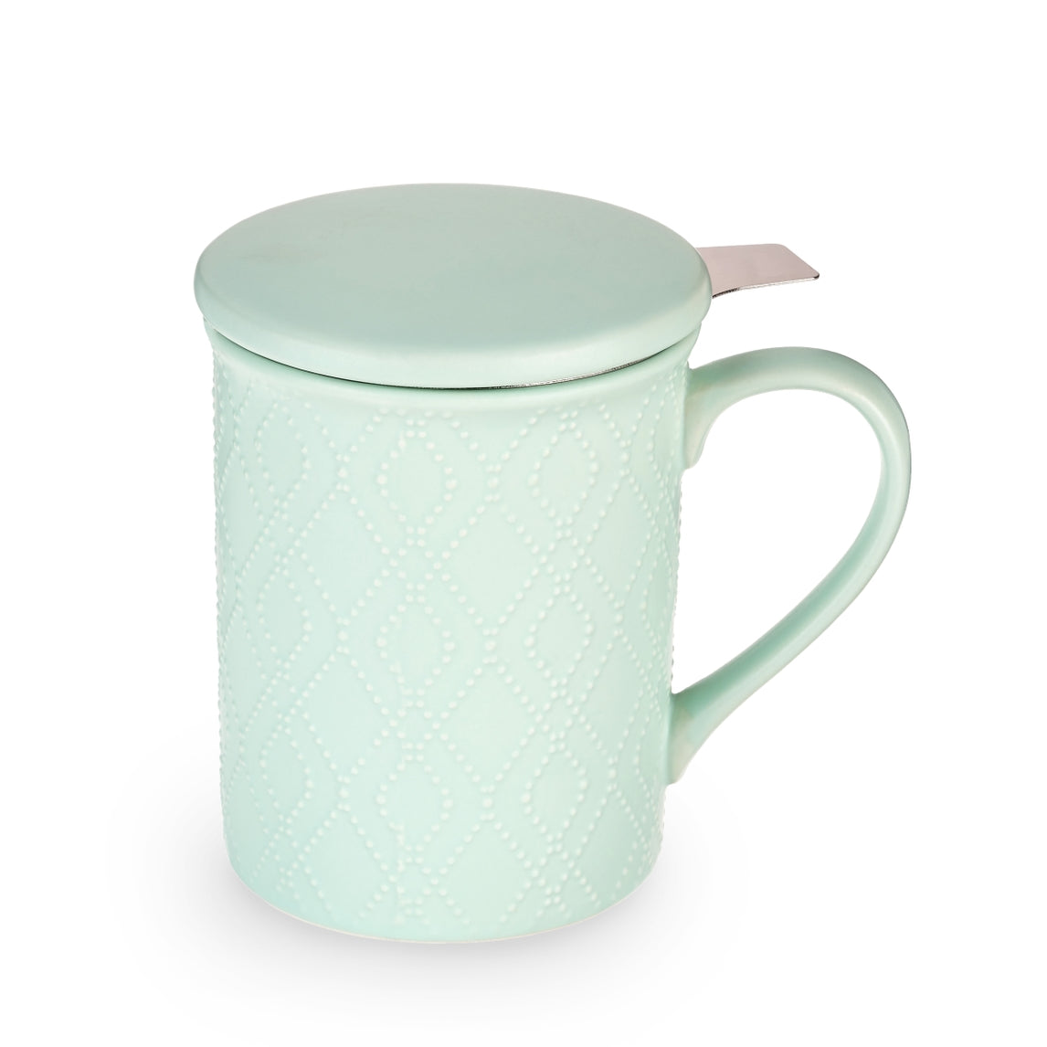 Annette Souk Mint Ceramic Tea Mug & Infuser by Pinky Up