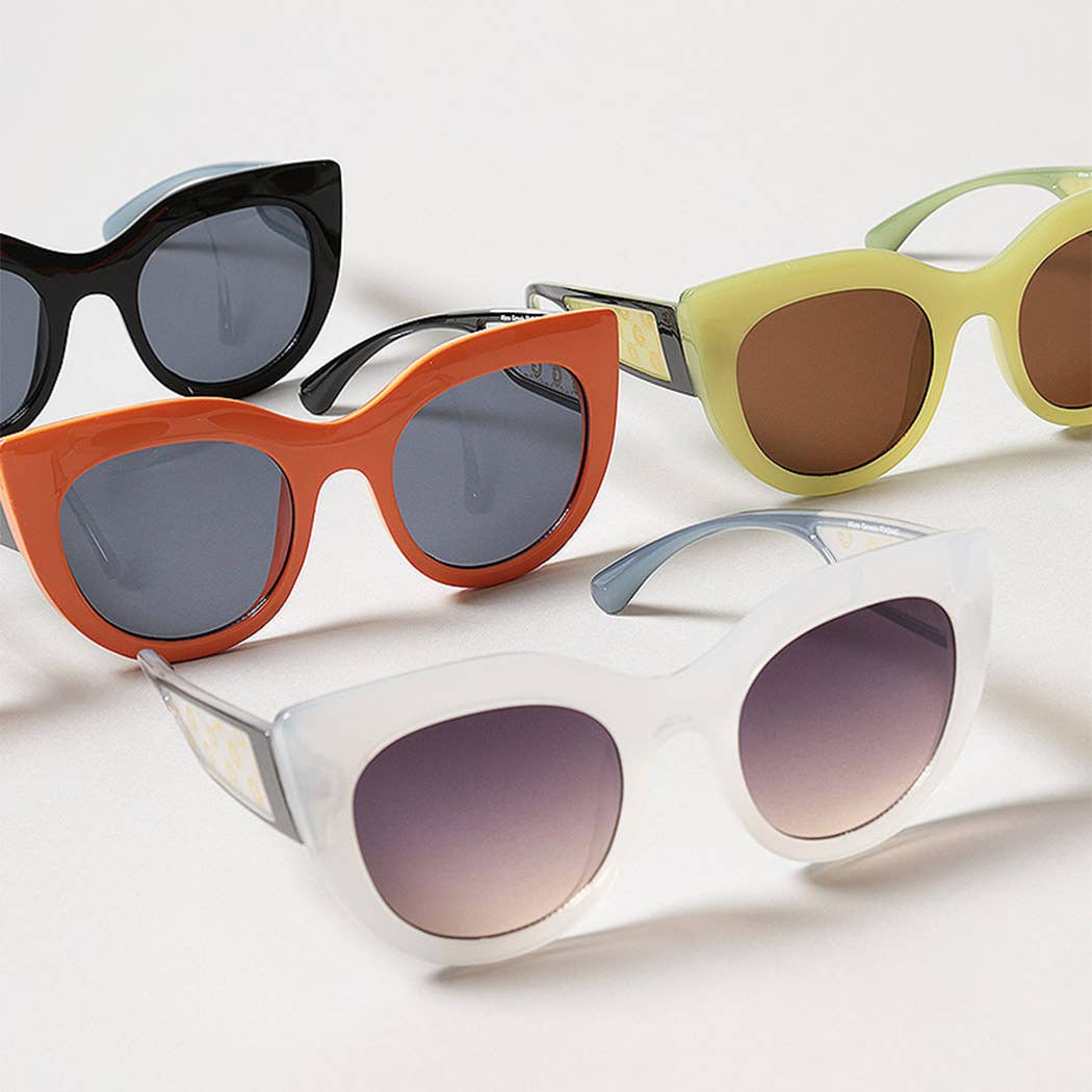Women's Bold Round Frame Sunglasses