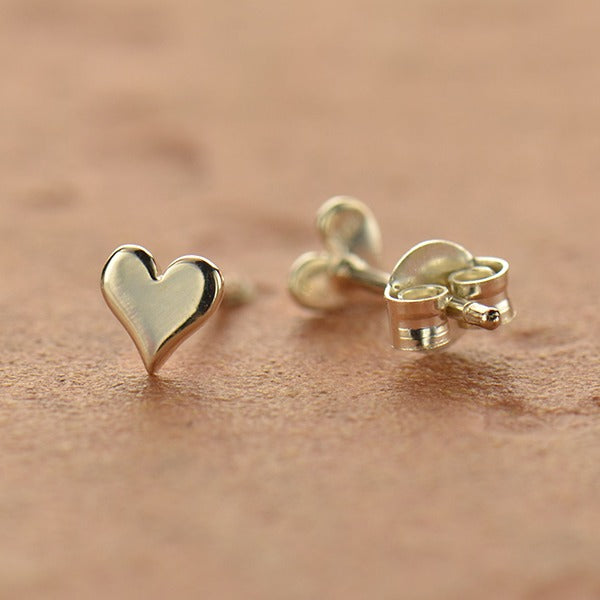 Sterling Silver Heart Earrings 5mm