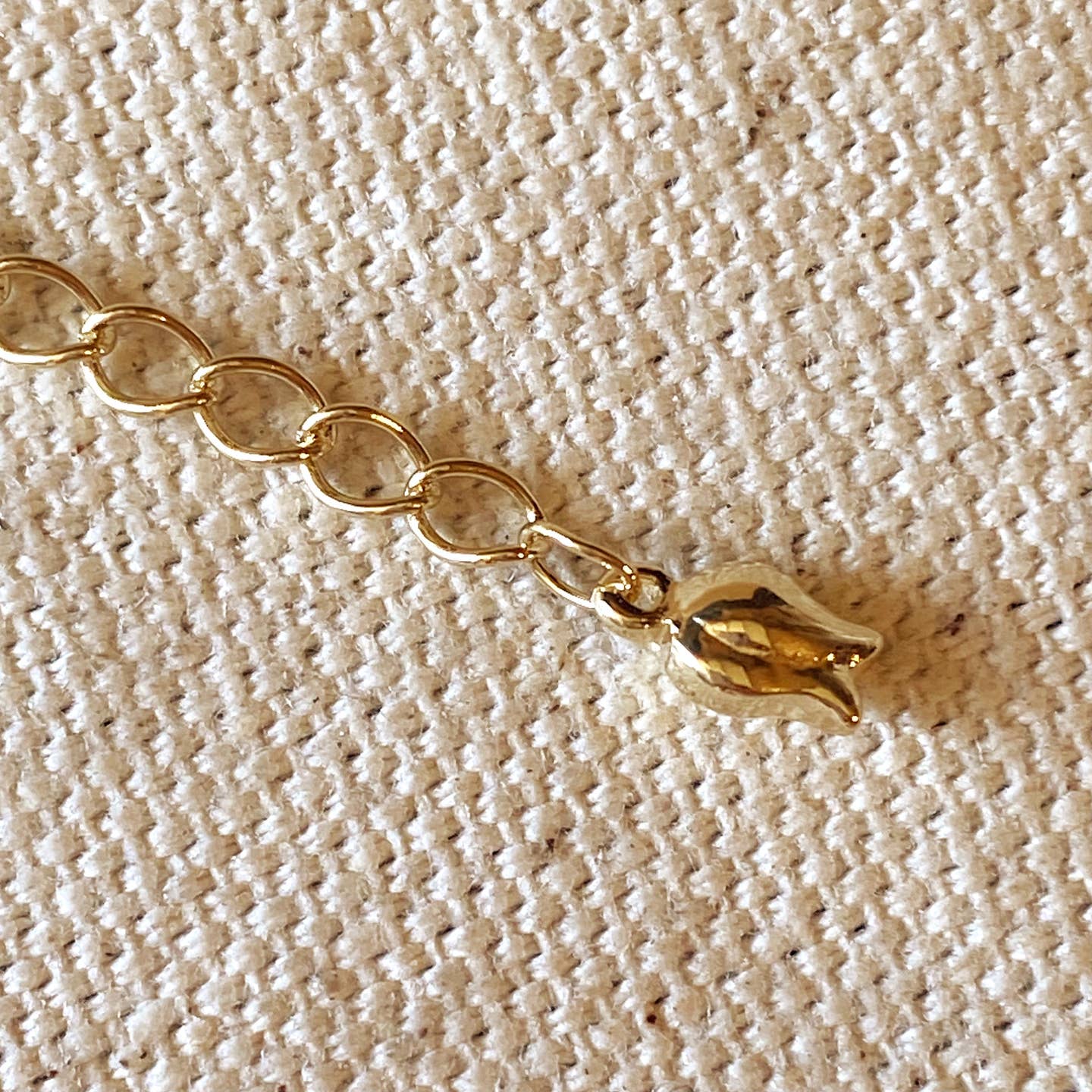 18k Gold Filled Necklace Extender - Tulip