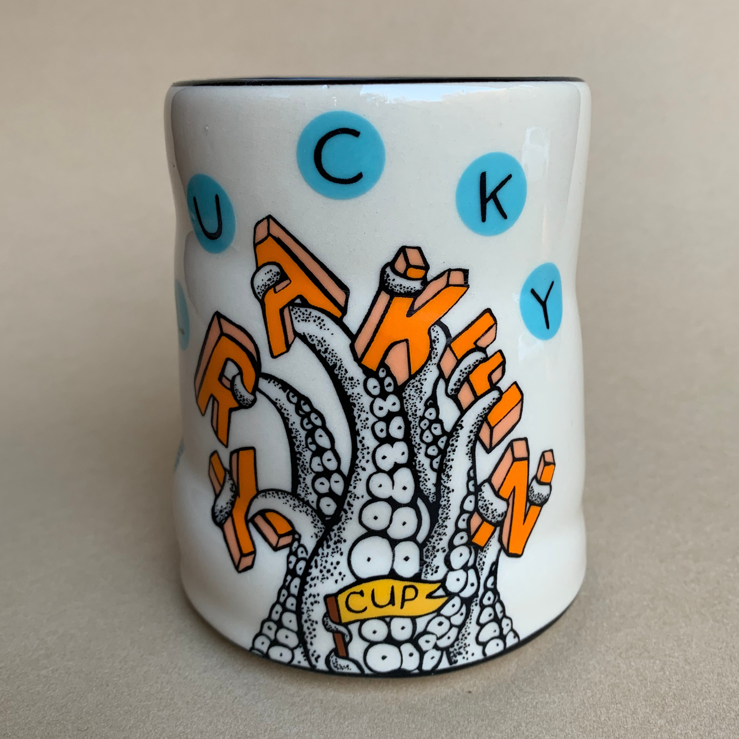 Lucky Kraken Cup - XLarge Ceramic Mug