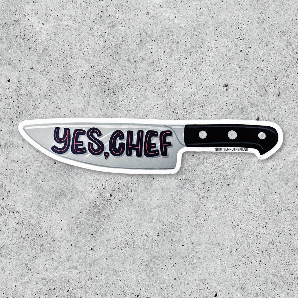 Yes, Chef Knife Sticker