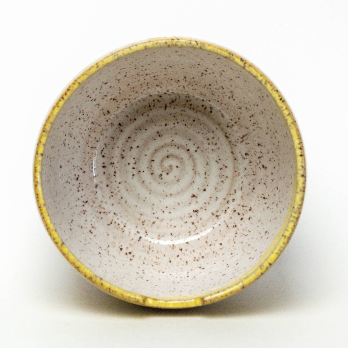 Rice/Noodle Bowl - Handmade Stoneware Clay - Lemon