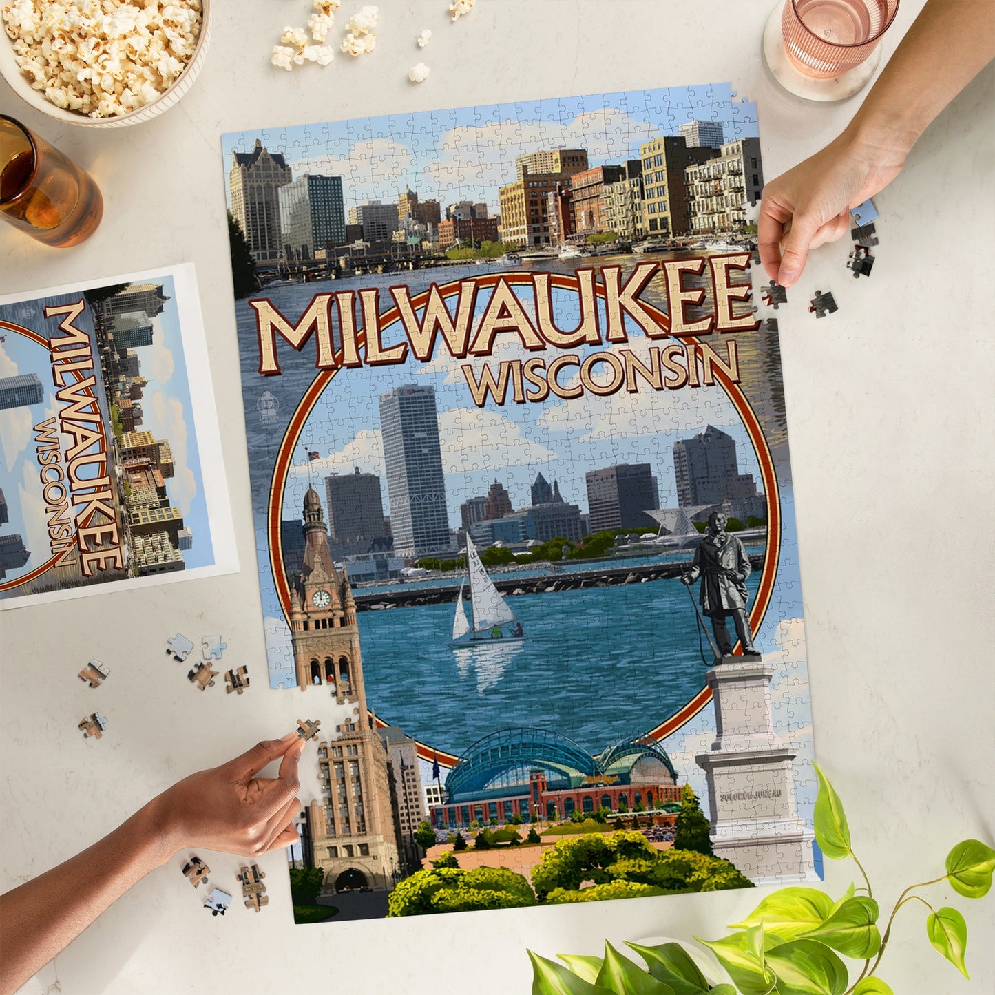 Milwaukee Montage Scenes 1000 Piece Puzzle