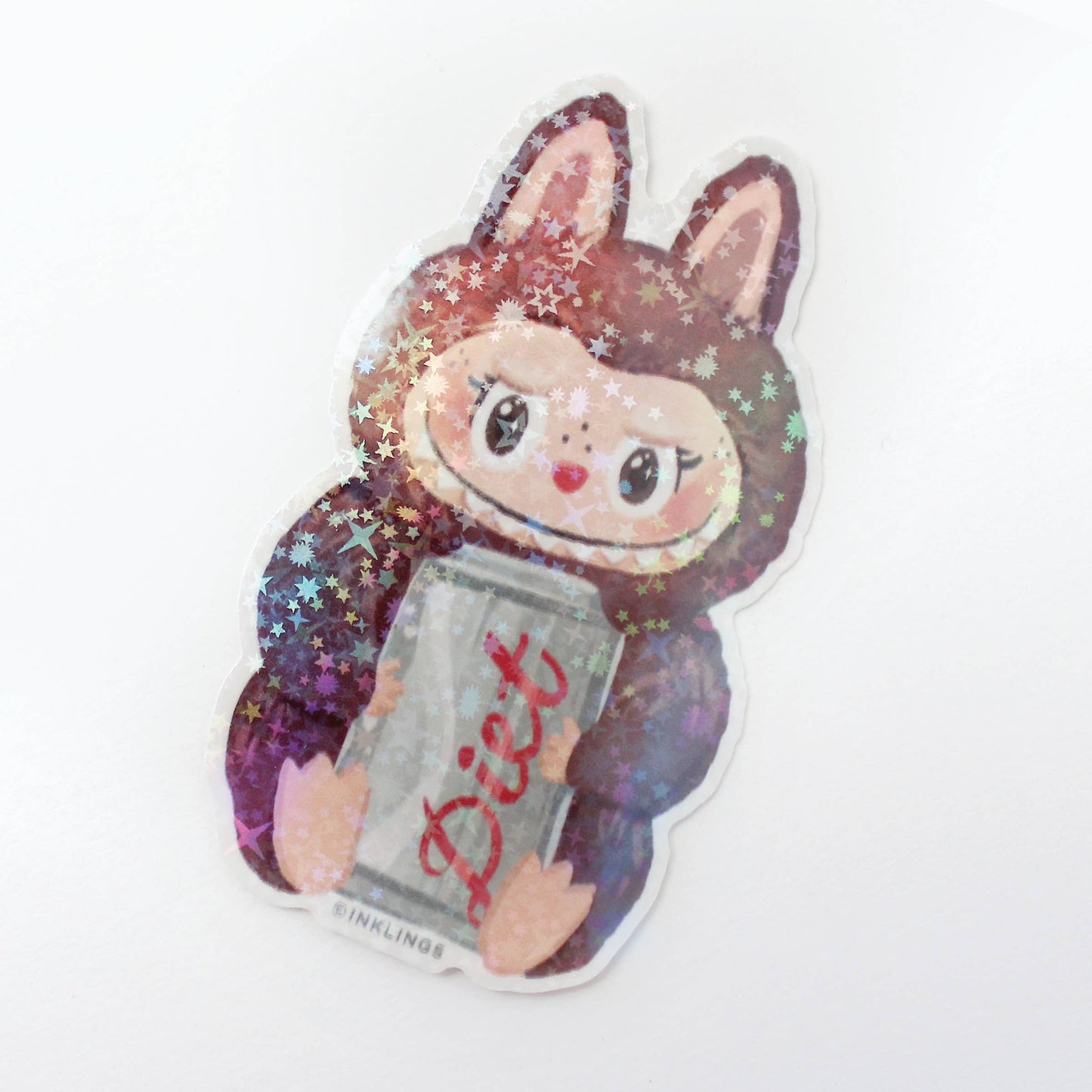 Holographic Vinyl Sticker - Labubu Monster