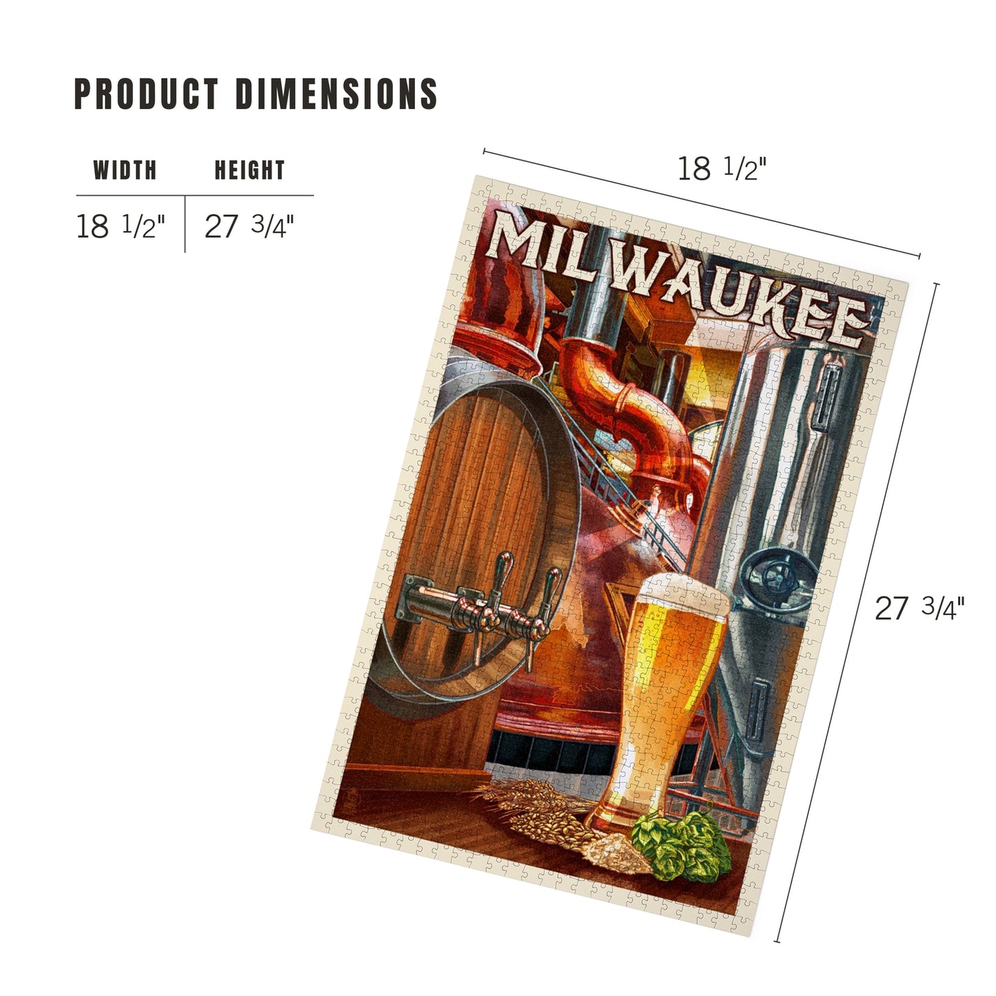 Milwaukee Art Of Beer 1000 Piece Puzzle