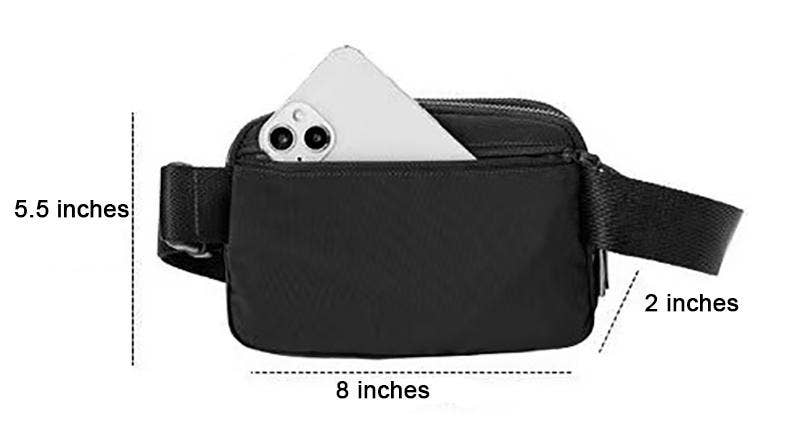 Nylon Belt Bag- Raspberry