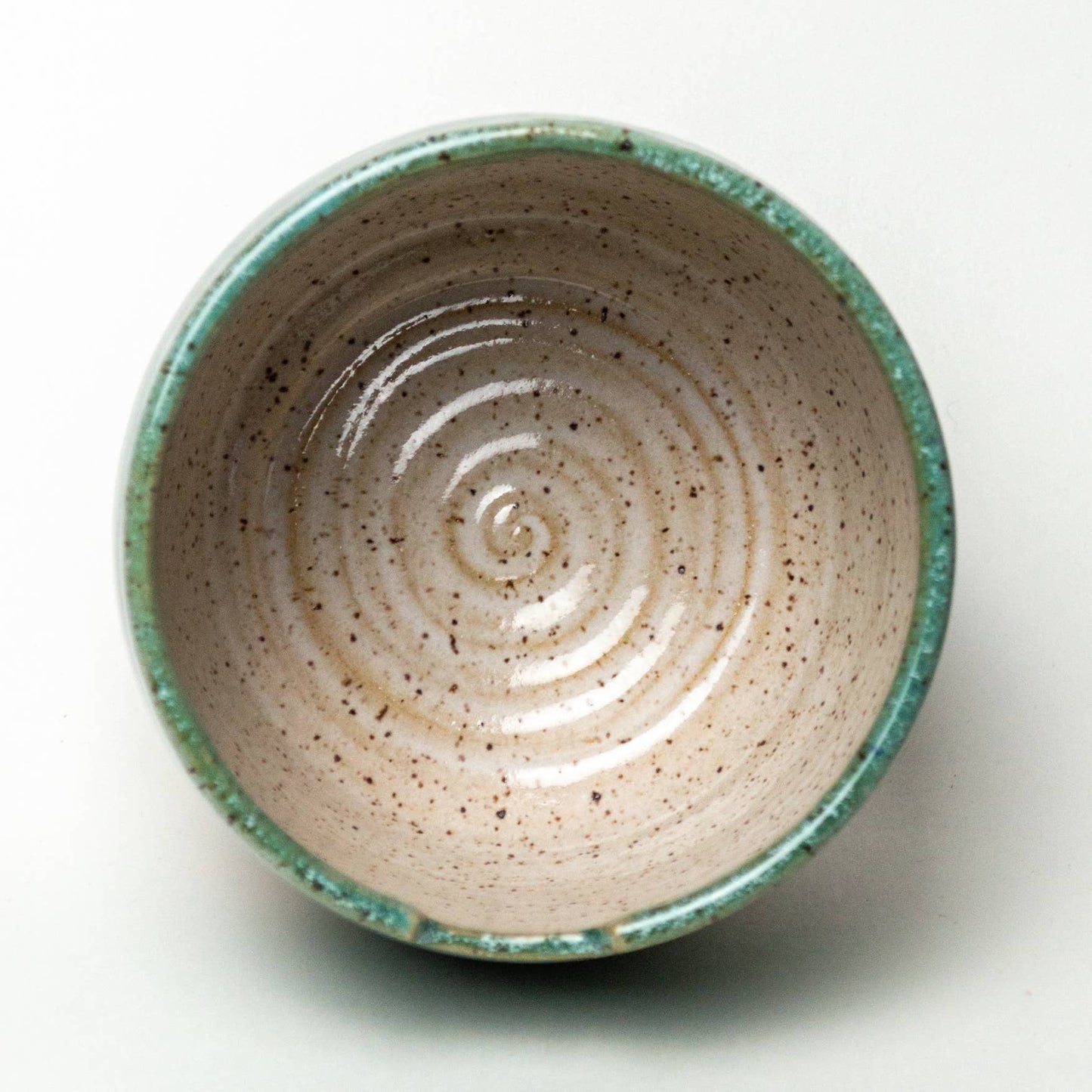 Rice/Noodle Bowl - Handmade Stoneware Clay - Turquoise