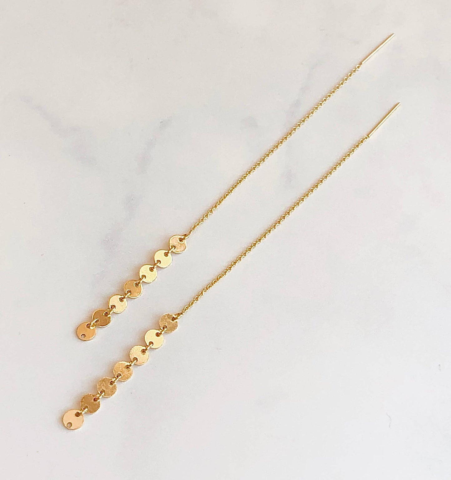 Tiny Disk Threaders-Gold Filled