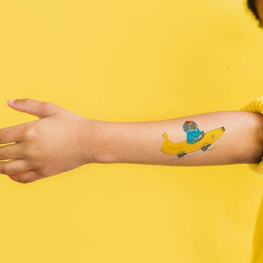 Bananas Gorilla + Car RS Tattoo Pair