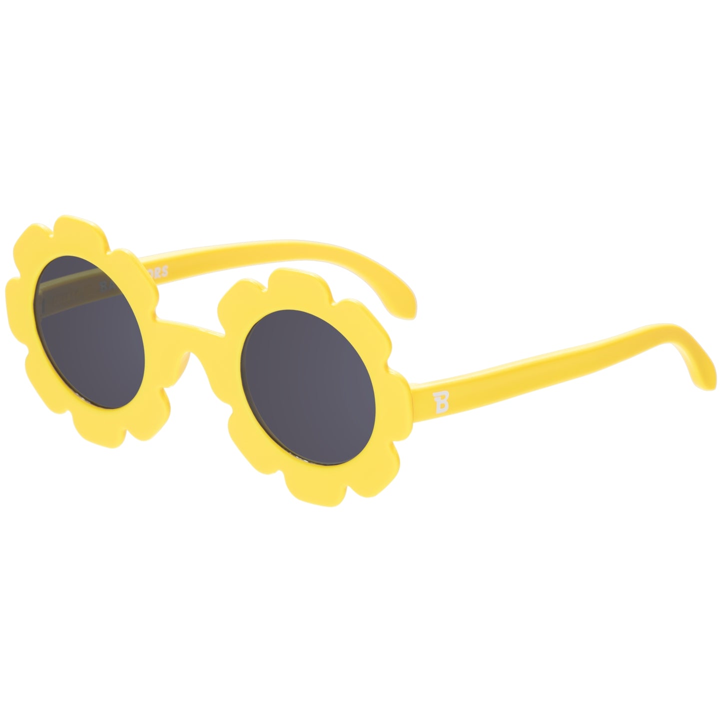 Neon Yellow Classic Flower Kids Sunglasses