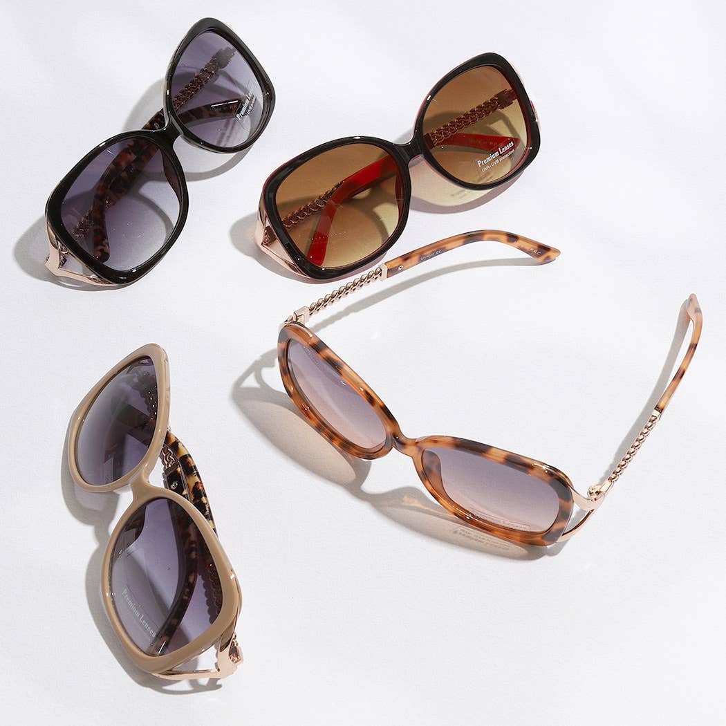 Round Shape Assorted Color Frame Sunglasses