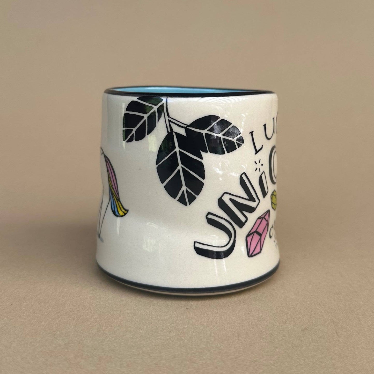 Lucky Unicorn Cup - Medium Ceramic Mug